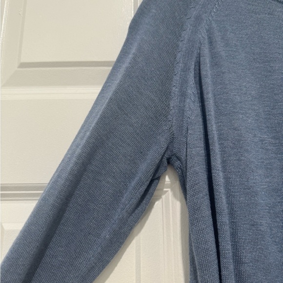 lululemon athletica Slate Blue Crew Neck Sweater Merino Wool - Picture 6 of 10